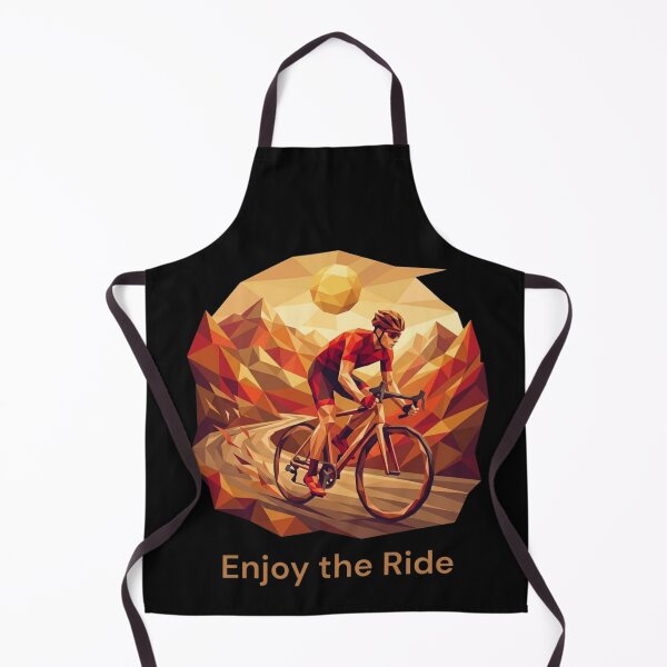 Item preview, Enjoy the Ride - Geometric Cycling Art designed and sold by Mania Graphix.