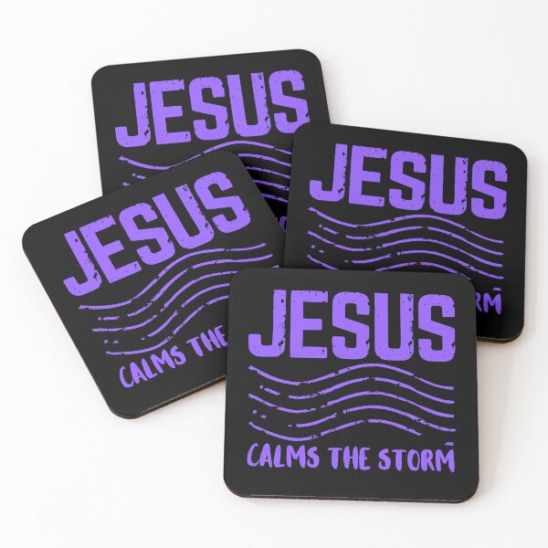 Item preview, Jesus Calms the Storm - Christian Quotes - Purple Design  designed and sold by MoriaStore.