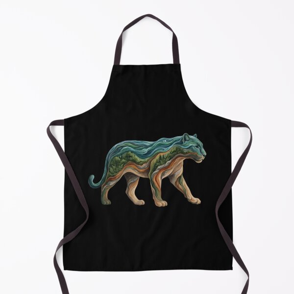 Item preview, Forest Terrain Panther – Sleek Nature Silhouette designed and sold by printedartgoods.