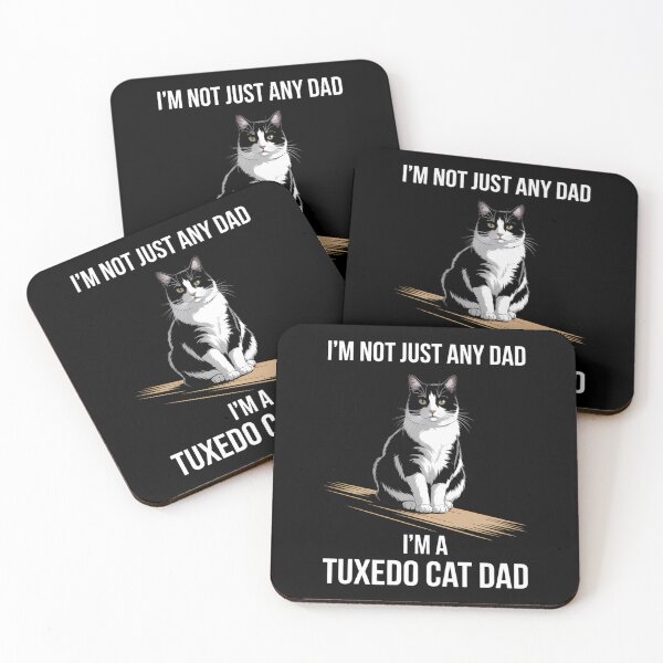 Item preview, Tuxedo Cat Dad Kitten Cat Lover Papa Fathers Day designed and sold by TyraYoung.
