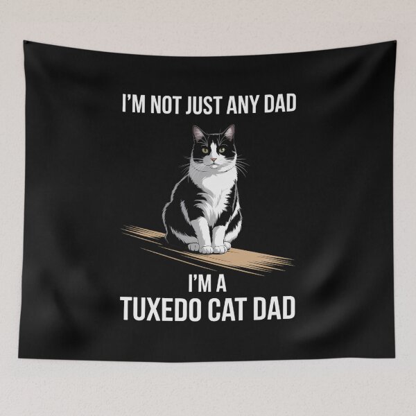 Item preview, Tuxedo Cat Dad Kitten Cat Lover Papa Fathers Day designed and sold by TyraYoung.