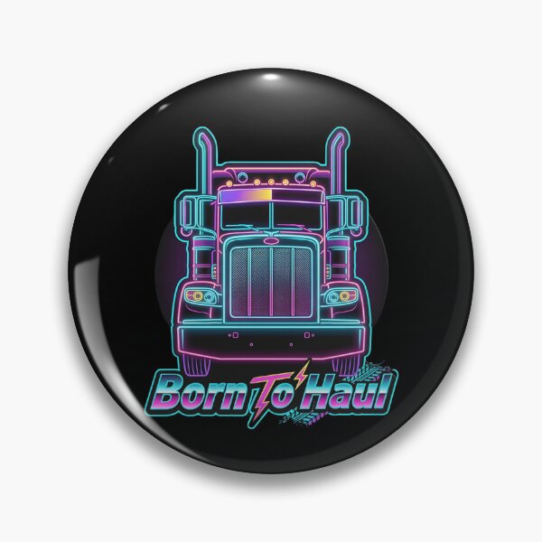 Item preview, Born To Haul - Retro Neon Semi Truck Trucker Design designed and sold by Jt41.