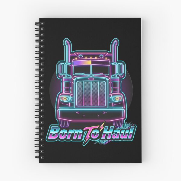 Item preview, Born To Haul - Retro Neon Semi Truck Trucker Design designed and sold by Jt41.