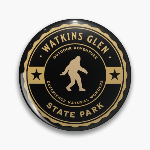 Item preview, Watkins Glen State Park - Hiking Camping - Retro Bigfoot designed and sold by CattlettArt.