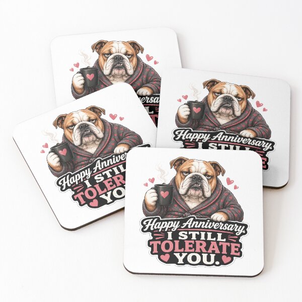Item preview, Grumpy Bulldog Anniversary Husband Wife Gift designed and sold by Gentlestate.
