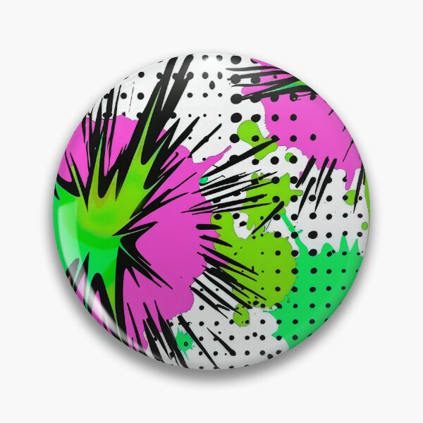 Item preview, Comic Book Design Art In Lime And Purple designed and sold by DEC02.
