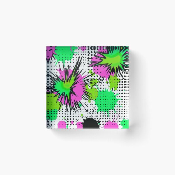 Item preview, Comic Book Design Art In Lime And Purple designed and sold by DEC02.