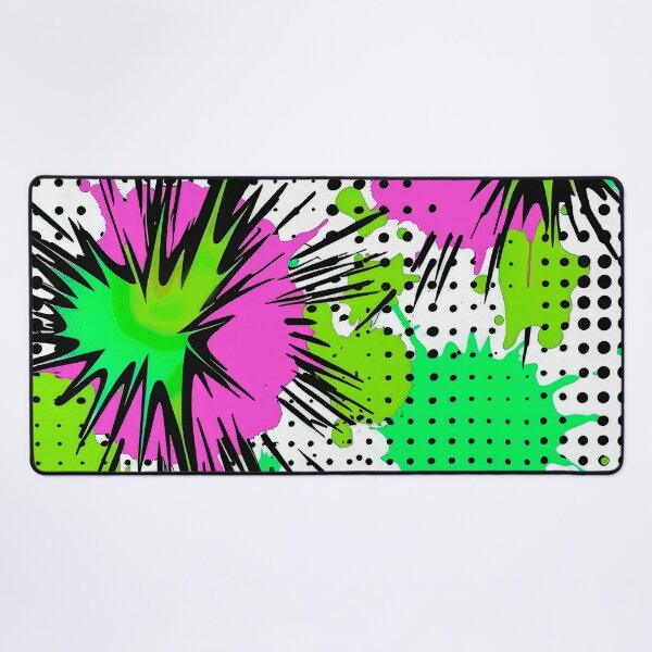Item preview, Comic Book Design Art In Lime And Purple designed and sold by DEC02.