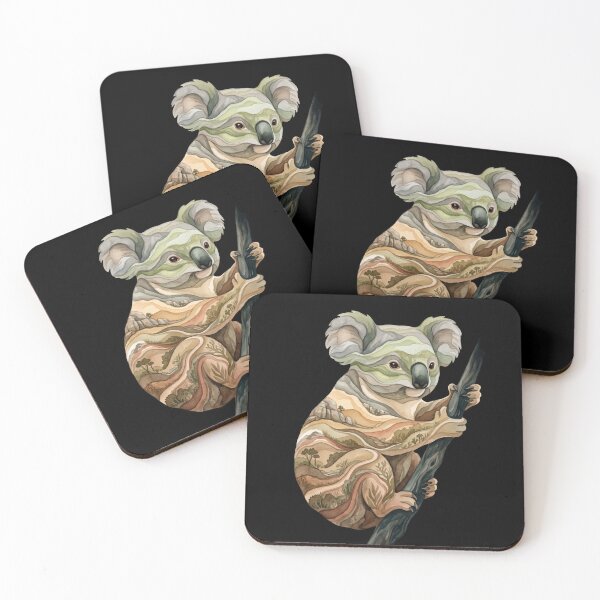 Item preview, Australian Terrain Koala – Landscape Within Wildlife designed and sold by printedartgoods.