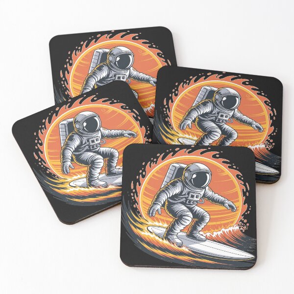 Item preview, Astronaut Surfing in Space Solar Wave Surfer Cosmic Design designed and sold by D-Oles-Mercher.