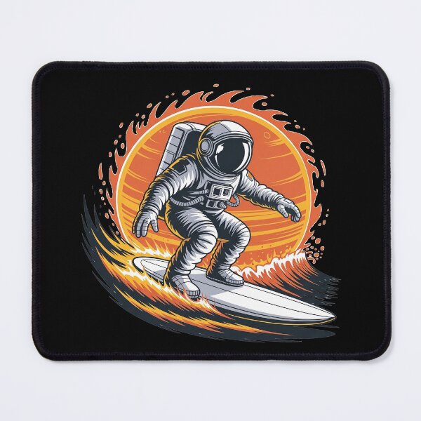 Item preview, Astronaut Surfing in Space Solar Wave Surfer Cosmic Design designed and sold by D-Oles-Mercher.