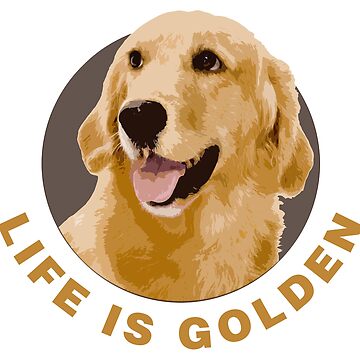 Vorschaubild zum Design Das Leben ist golden, der Retriever auch von Futurebeachbum