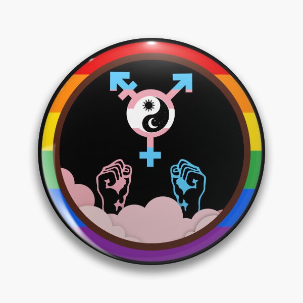 Item preview, Celestial Harmony Trans Pride Emblem designed and sold by dickensign.