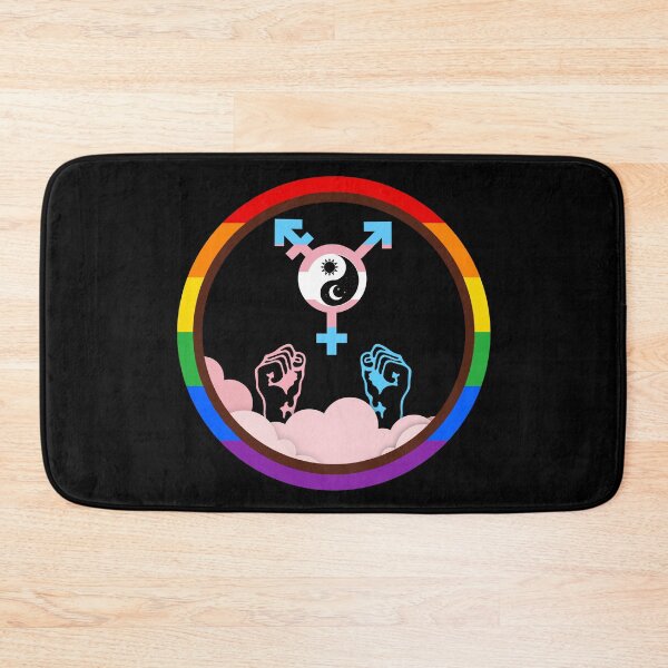 Item preview, Celestial Harmony Trans Pride Emblem designed and sold by dickensign.