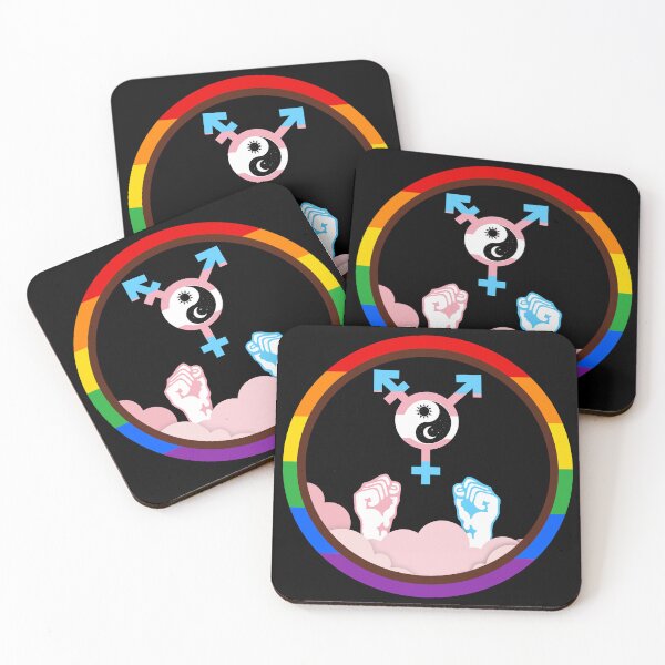 Item preview, Celestial Harmony Trans Pride Emblem designed and sold by dickensign.