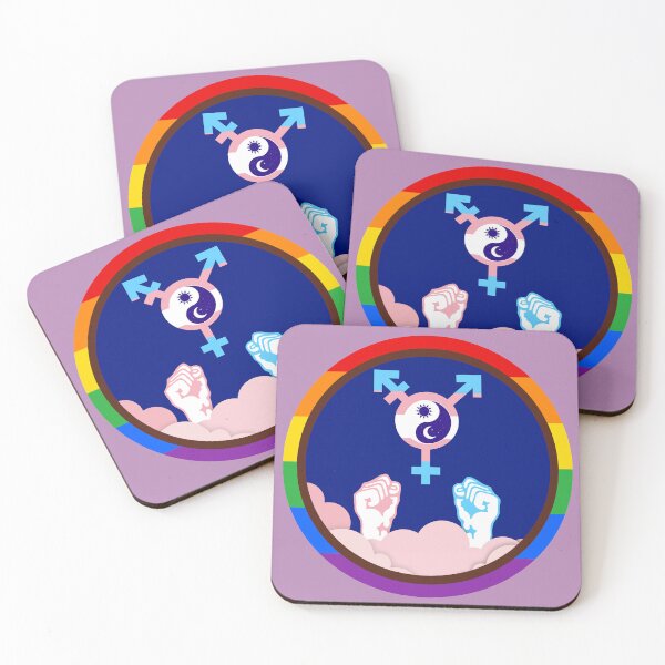 Item preview, Celestial Harmony Trans Pride Emblem designed and sold by dickensign.