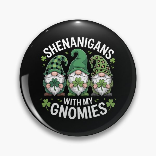 Item preview, St Patricks day lucky Shamrock leopard gnomes Irish designed and sold by TrinaEspinoza.