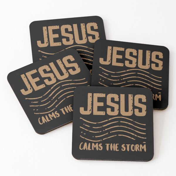 Item preview, Jesus Calms the Storm - Christian Quotes - Brown Design  designed and sold by MoriaStore.