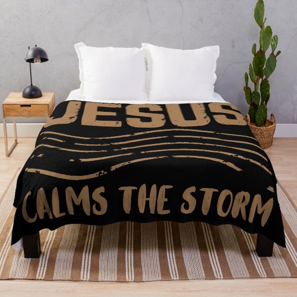 Item preview, Jesus Calms the Storm - Christian Quotes - Brown Design designed and sold by MoriaStore.