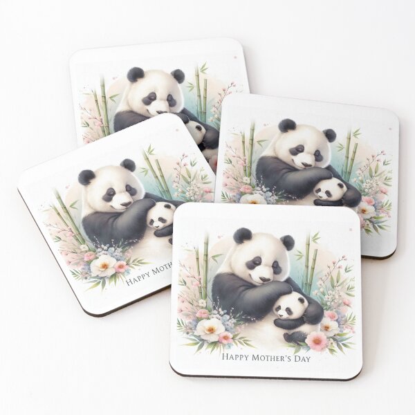 Item preview, Primary Choice: Mother and Baby Panda Watercolor - Happy Mother's Day designed and sold by Sashka-.