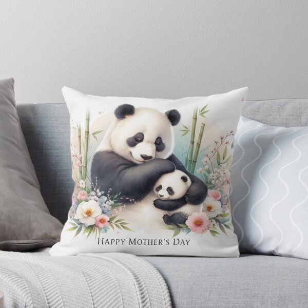 Item preview, Primary Choice: Mother and Baby Panda Watercolor - Happy Mother's Day designed and sold by Sashka-.