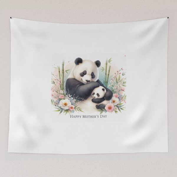 Item preview, Primary Choice: Mother and Baby Panda Watercolor - Happy Mother's Day designed and sold by Sashka-.