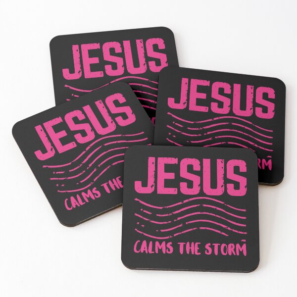 Item preview, Jesus Calms the Storm - Christian Quotes - Pink Design  designed and sold by MoriaStore.