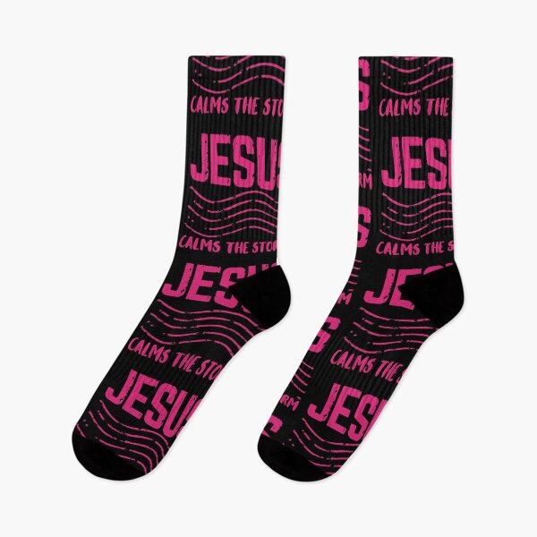 Item preview, Jesus Calms the Storm - Christian Quotes - Pink Design  designed and sold by MoriaStore.