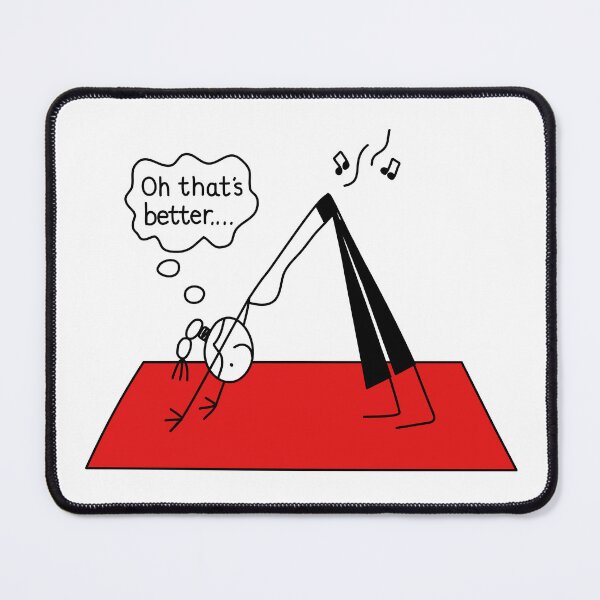 Item preview, Yoga Humor Downward Dog Humor Fart Humor designed and sold by Stick People Designs.