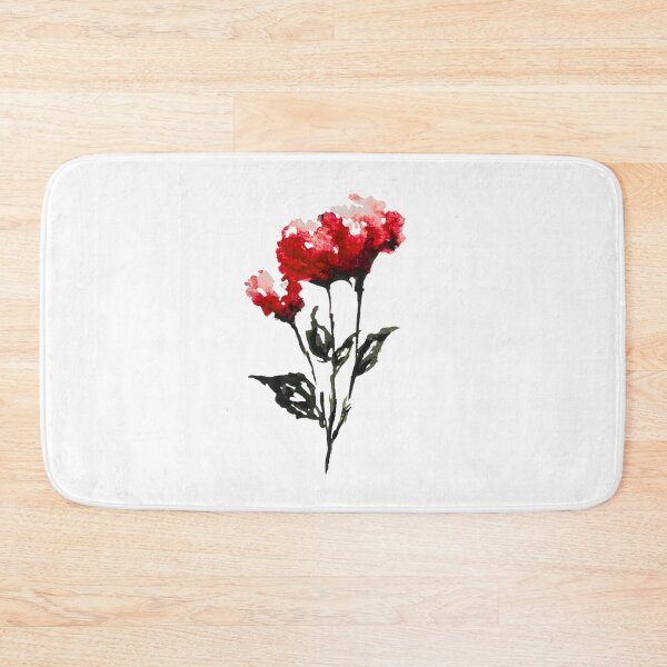 Item preview, Red Carnation Watercolor Sticker | Romantic Floral Gothic Botanical Print designed and sold by Little Bloom Studio.