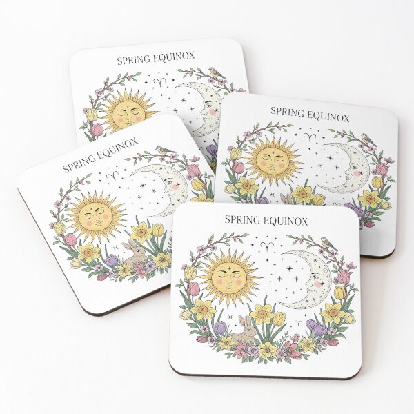 Item preview, Vintage Celestial Spring Equinox Sun Moon designed and sold by SholoStudio.