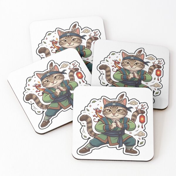 Item preview, Brave Warrior Mulan Cat with Dragon Guardian designed and sold by Purely Art Shop.