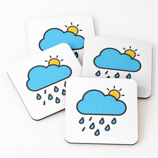Item preview, Minimal Sun & Raindrops  designed and sold by SurajDesigns.
