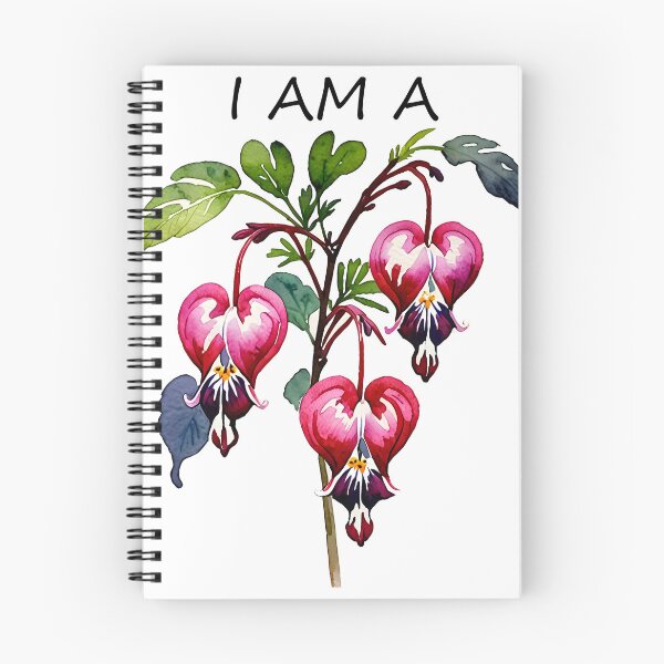 Item preview, I Am a Bleeding Heart - Watercolor flowers designed and sold by Mia's Menagerie.