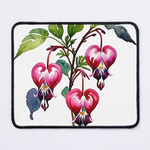 Item preview, I Am a Bleeding Heart - Watercolor flowers designed and sold by Mia's Menagerie.