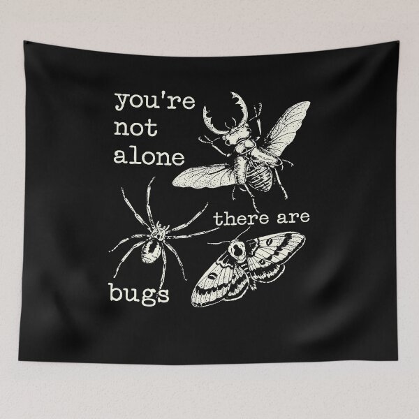Item preview, Vintage You’re Not Alone There Are Bugs designed and sold by Hedoraxe.