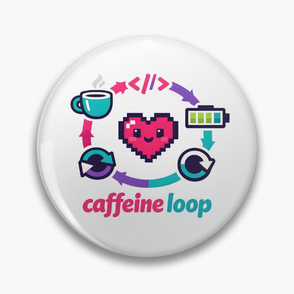 Item preview, "Caffeine Loop" | Aesthetic Gamer & Coder Life Graphic designed and sold by Naviora.