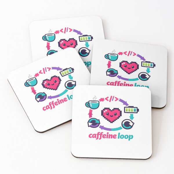 Item preview, "Caffeine Loop" | Aesthetic Gamer & Coder Life Graphic designed and sold by Naviora.
