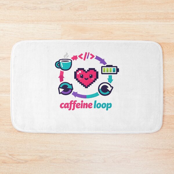 Item preview, "Caffeine Loop" | Aesthetic Gamer & Coder Life Graphic designed and sold by Naviora.