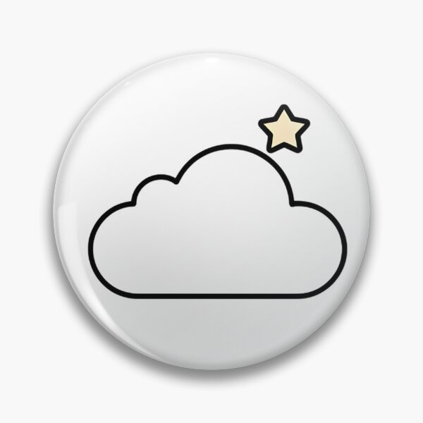 Item preview, Minimal Cloud & Star  designed and sold by SurajDesigns.