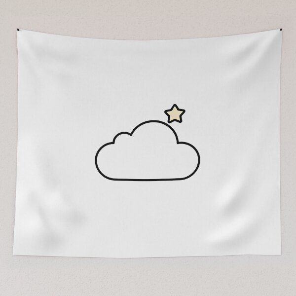 Item preview, Minimal Cloud & Star  designed and sold by SurajDesigns.