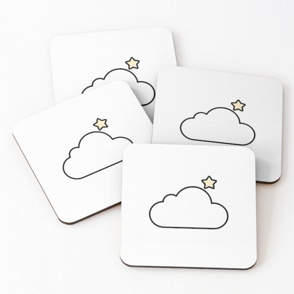 Item preview, Minimal Cloud & Star  designed and sold by SurajDesigns.