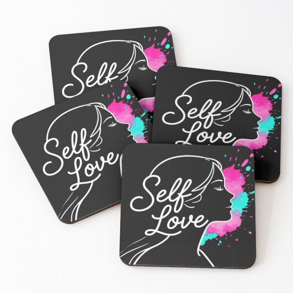 Item preview, Self Love Woman Silhouette Neon Watercolor Art designed and sold by Golden_Pixel_Paper.
