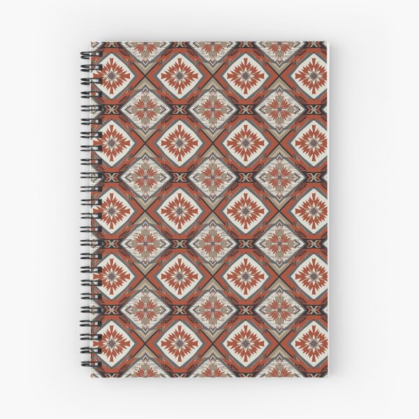 Item preview, Southwestern Tribal Geometric Pattern - Terracotta and Rust Boho Art designed and sold by A1DesignMinimal.