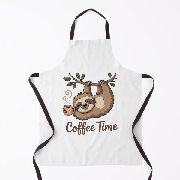 Item preview, Cute Sloth Coffee Time – Funny Lazy Animal Lover Gift designed and sold by Cool-cat-art.