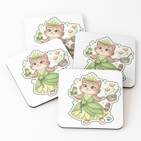 Item preview, Hardworking Princess Tiana Cat with Frog Friend designed and sold by Purely Art Shop.