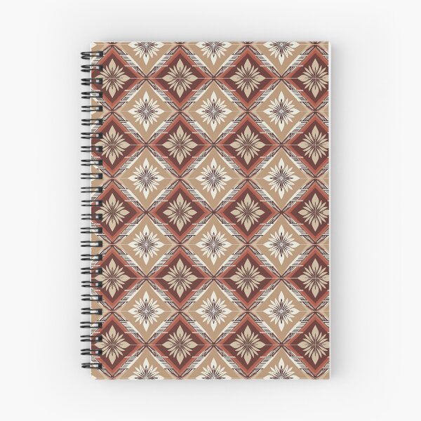 Item preview, Batik Geometric Diamond Floral Pattern Traditional Ethnic Earth Tones designed and sold by A1DesignMinimal.