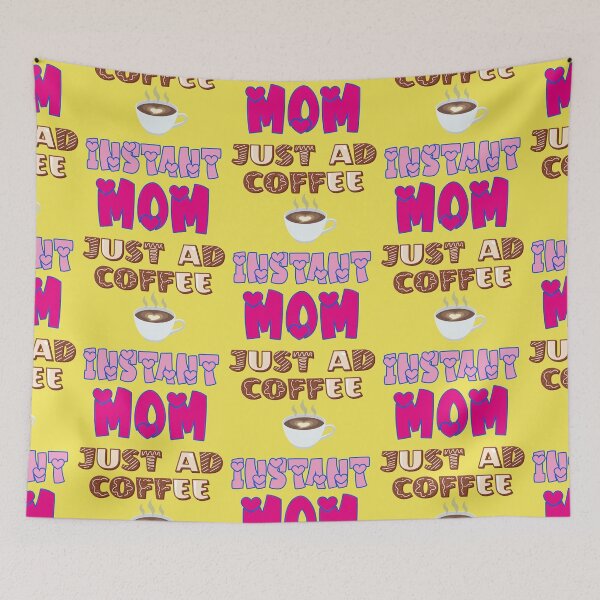 Item preview, Funny coffee saying for tired moms in a retro look designed and sold by Mauswohn.