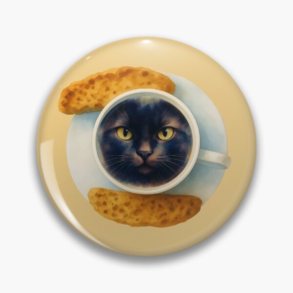 Item preview, Black Cat Coffee, with a side of Stare. designed and sold by Melo&Mia.