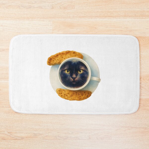 Item preview, Black Cat Coffee, with a side of Stare. designed and sold by Melo&Mia.